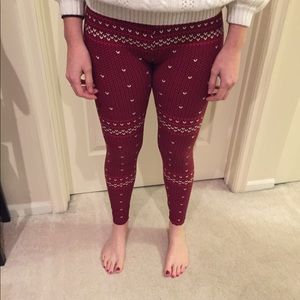 Sweater looking leggings OS